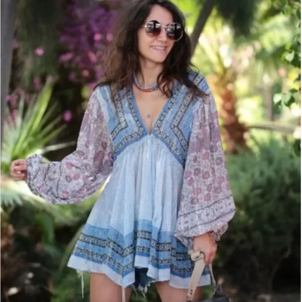 Free People Women's Tops Aliyah Blouse Size Medium